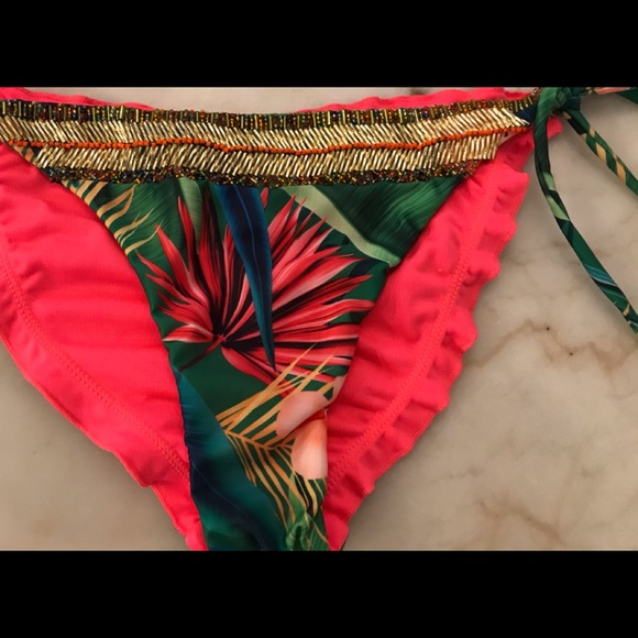 Floral Swim suit with gems - Picture 4 of 6